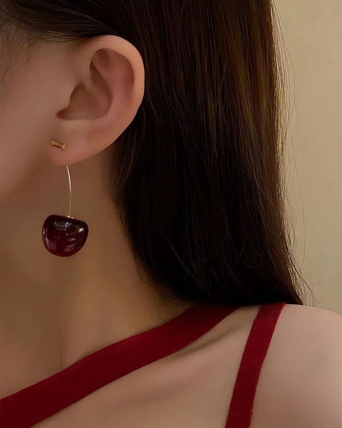 Cherry Drop Earrings