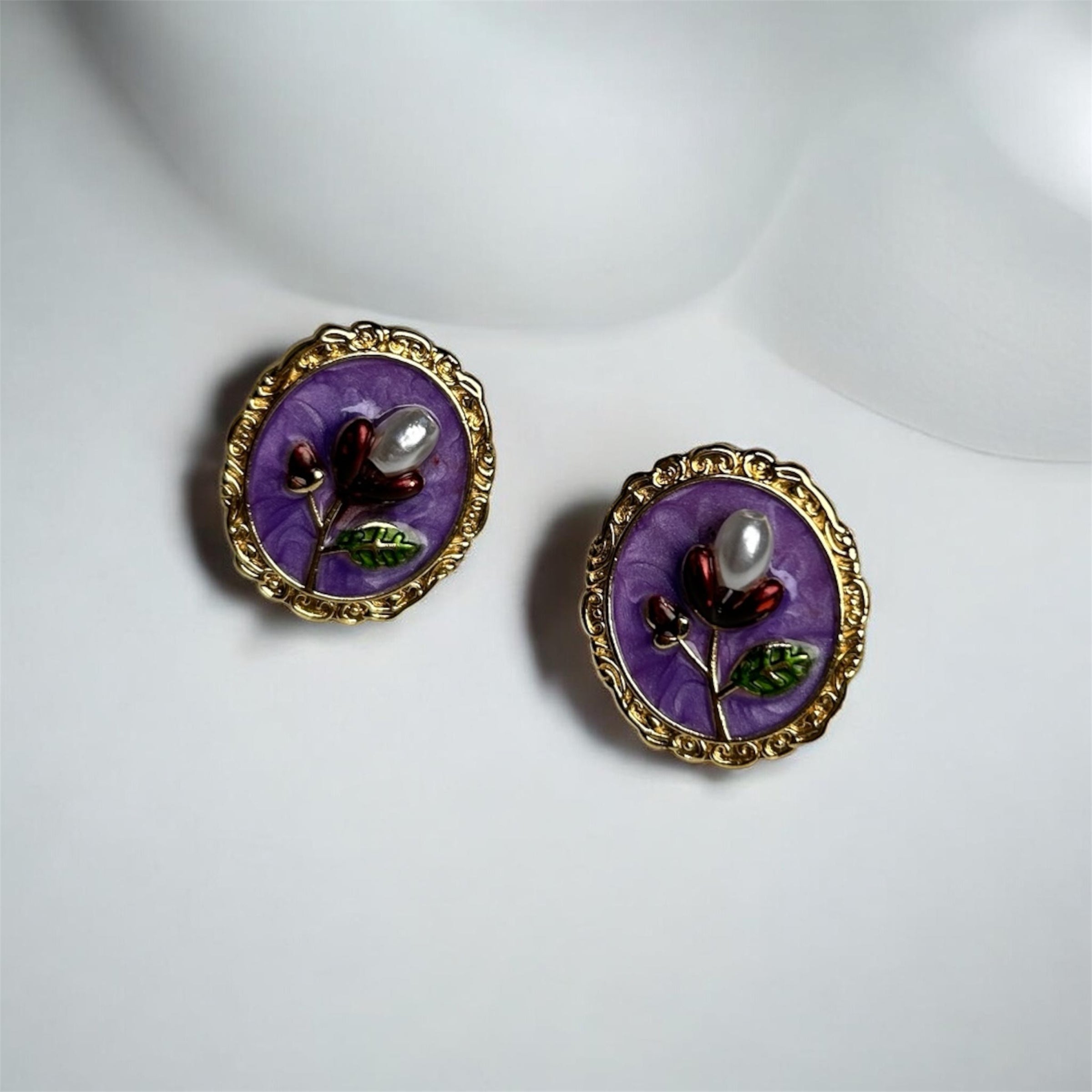 Royal Lavender Bloom Studs
