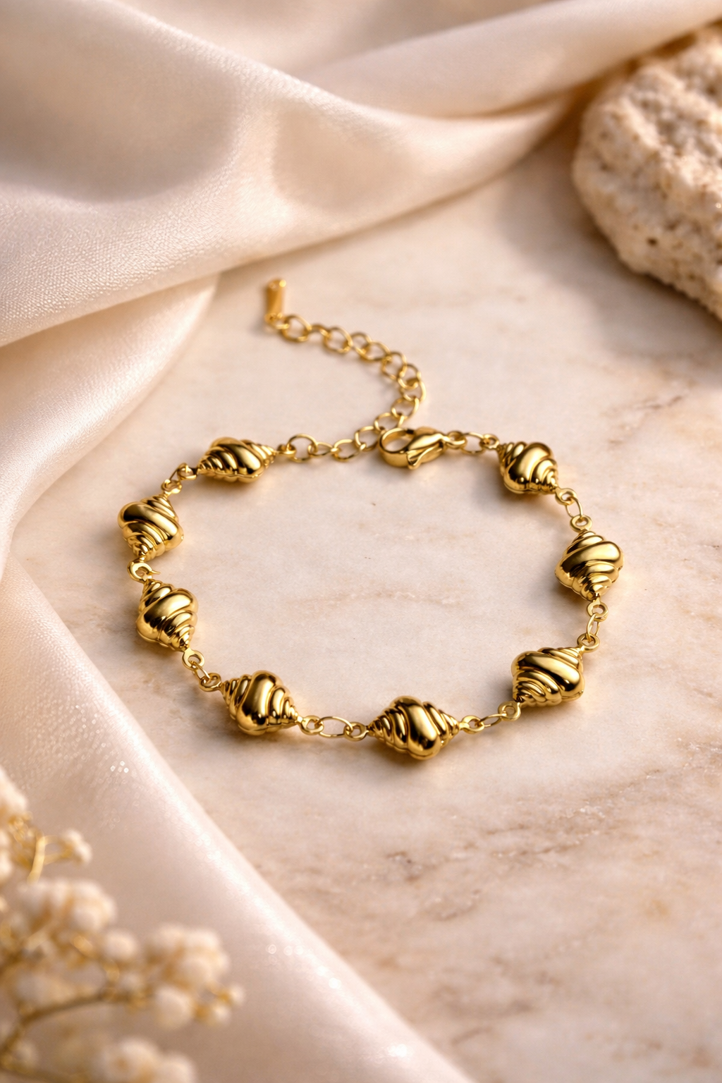 Seashell Charm Bracelet