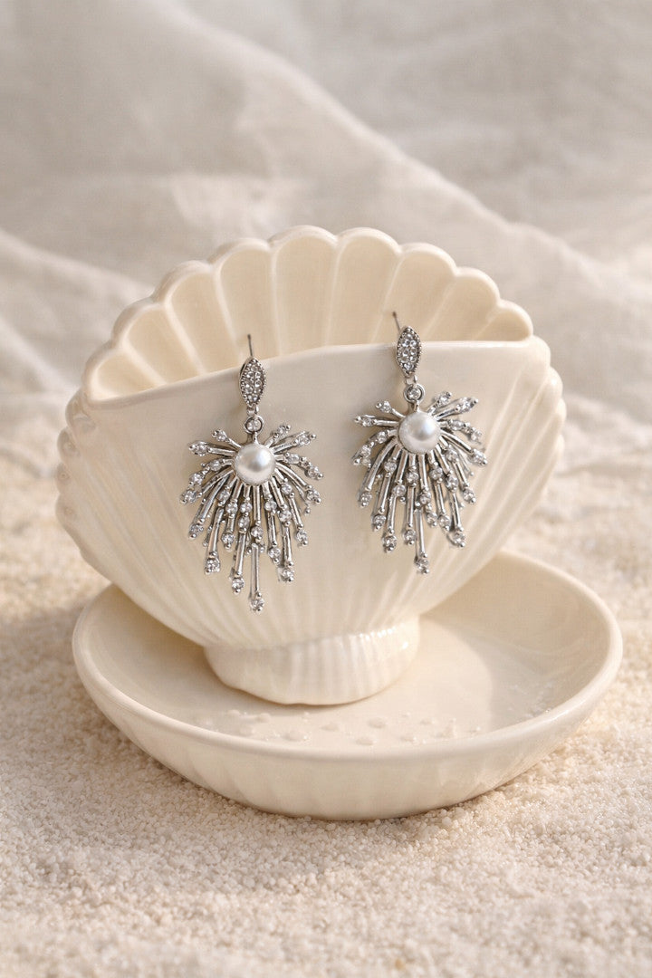 Spider pearl Earring