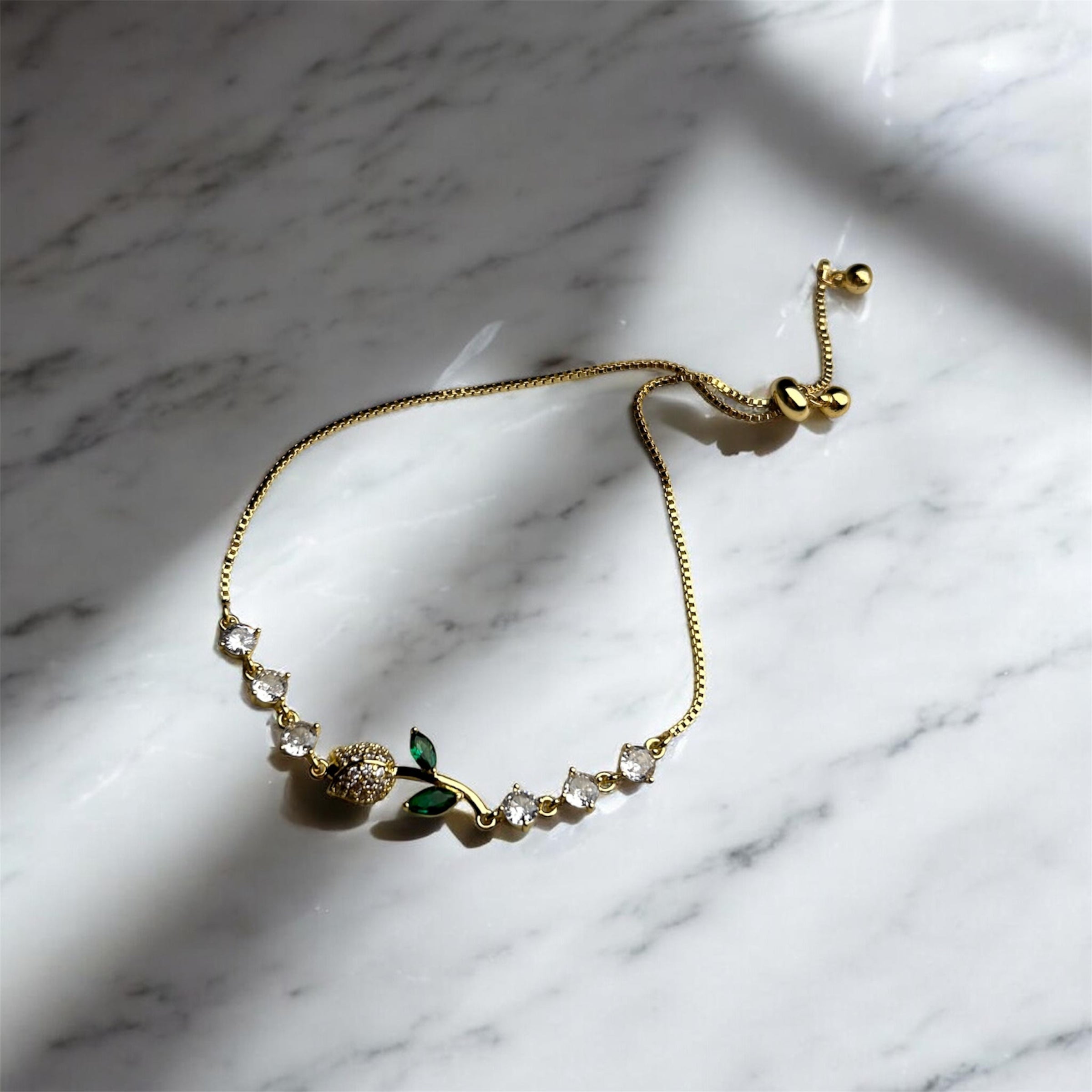 Green Tulip Bracelet